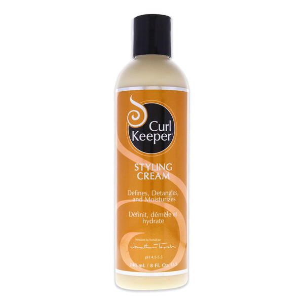 Curl Keeper Tames Textured Hair Styling Cream Formulated By Jonathan Torch, 8 oz