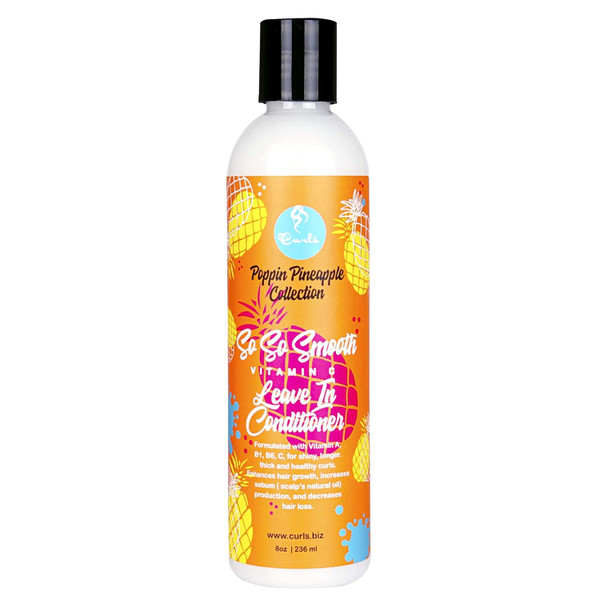 Curls Poppin Pineapple So So Smooth Vitamin C Leave In Conditioner 8oz