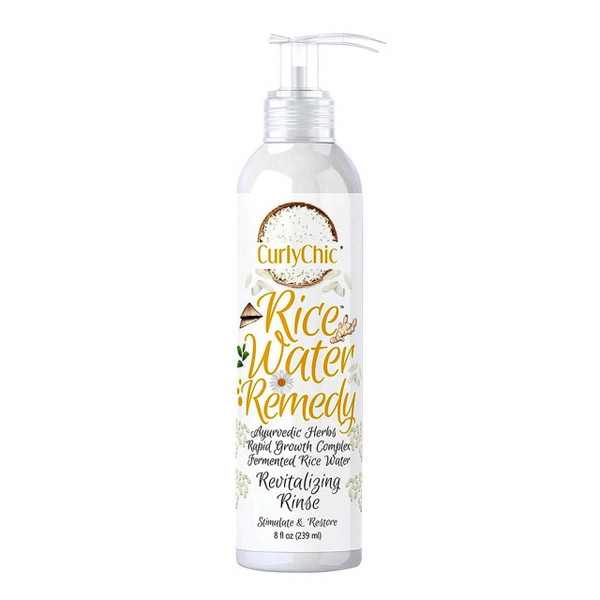 CurlyChic Rice Water Remedy Revitalizing Rinse, 8 Oz