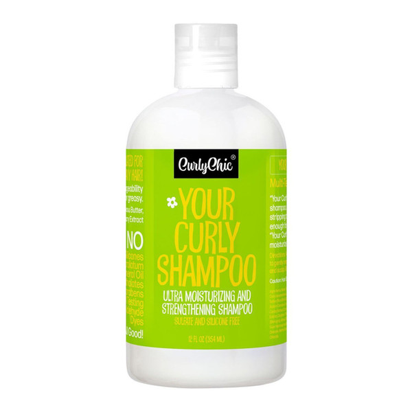 CurlyChic Your Curly Shampoo Ultra Moisturizing and Strengthening, 12 Oz