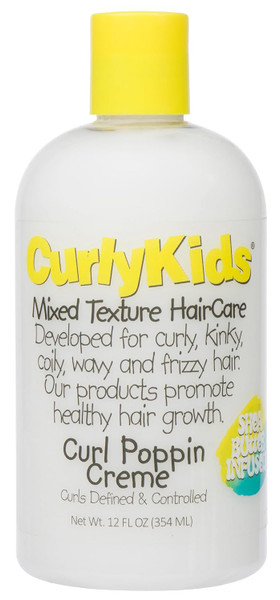 CurlyKids Mixed Texture Haircare Curl Poppin Creme 12.0 Fl Oz
