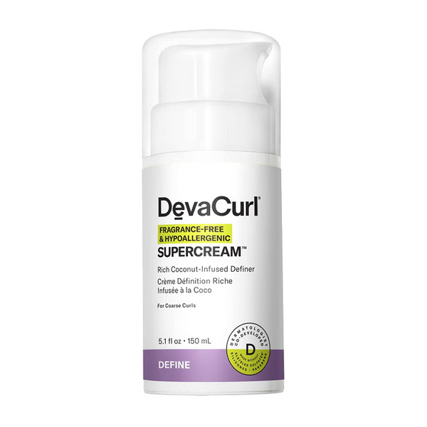 DevaCurl SuperCream Rich Coconut-Infused Definer Hydra-Definition Blend Multitasking Styler 5.1 oz