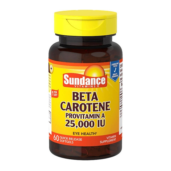 Sundance Vitamins Carotene Vitamin A 25,000 Iu, 60 Ea