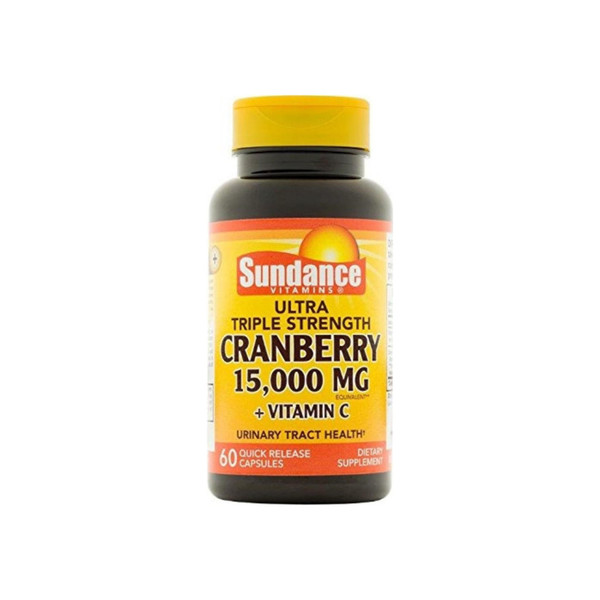Sundance Vitamins  Triple Strength Cranberry 15000 Mg Tablets, 60 Ea