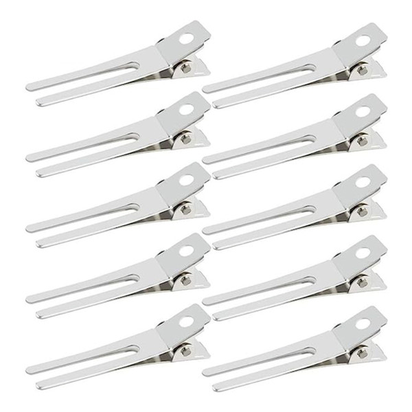 Donna Collection Double Prong Clips, 10 Ct