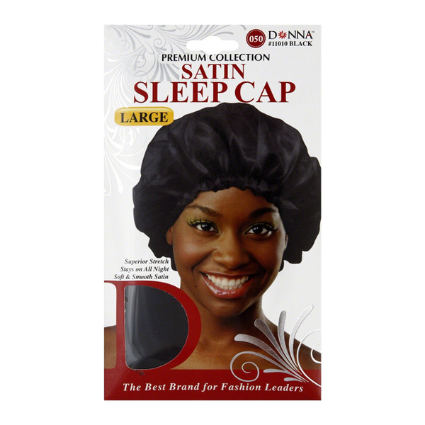 Donna Drawstring Satin Sleep Cap, 1 Ea