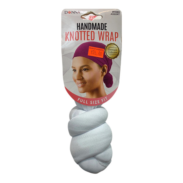 Donna Handmade Knotted Wrap, 11047 White, 1 Ea