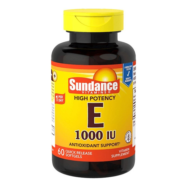 Sundance Vitamins  High Potency E 1000 Iu,  60 Ea