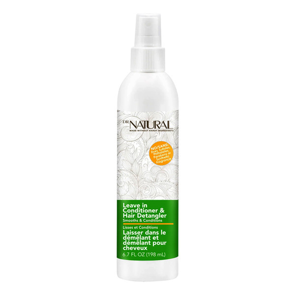 Dr Natural Leave-In Conditioner and Hair Detangler, 6.7 Oz