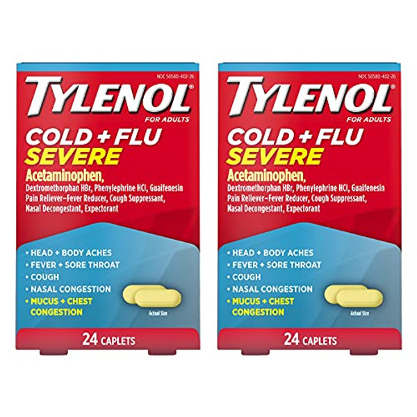 Tylenol Cold + Flu Severe Medicine Caplets 24 ct