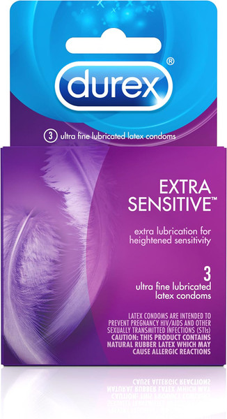Durex Extra Sensitive Condom, 3 ct