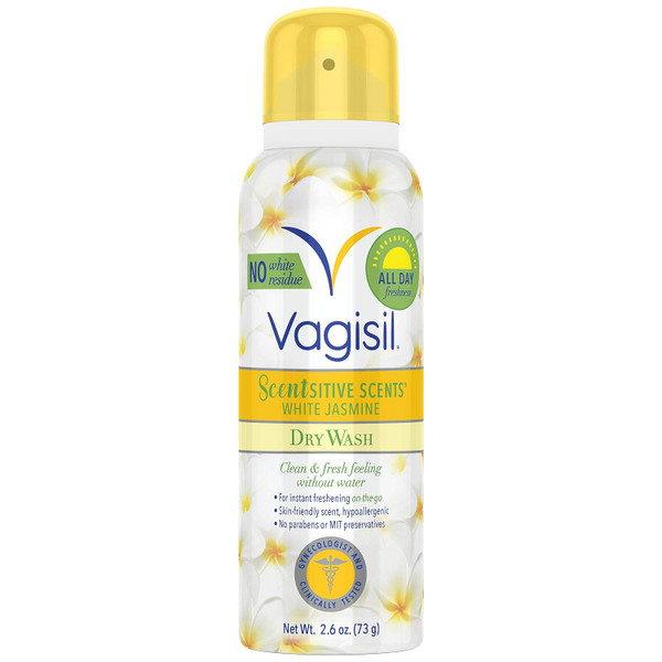 Vagisil Scentsitive Scents Dry Wash White Jasmine 2.6 Ounce
