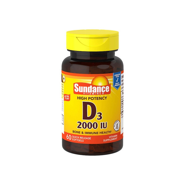 Sundance  Vitamin-D3 2000 Iu Supplement, 60 Ea