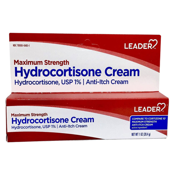 Leader Maximum Strength Hydrocortisone 1% Anti Itch Cream, 1 Oz