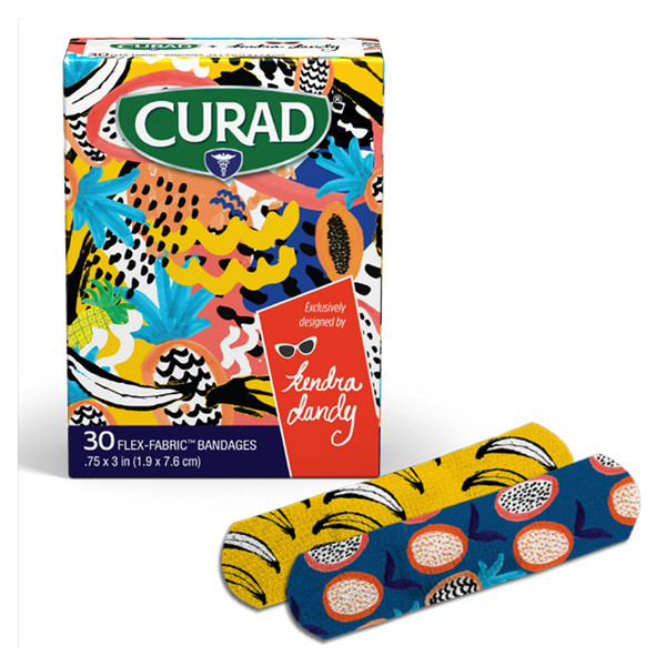 Curad Kendra Dandy Flex Fabric Adhesive Bandages, 30 Ea