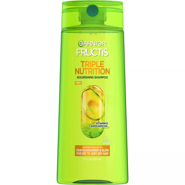 Garnier Fructis Triple Nutrition Shampoo, Dry to Very Dry Hair - 22 Oz