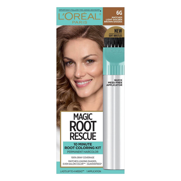 L'Oreal Magic Root Rescue 10 Minute Hair Coloring Kit 6G Light Golden Brown