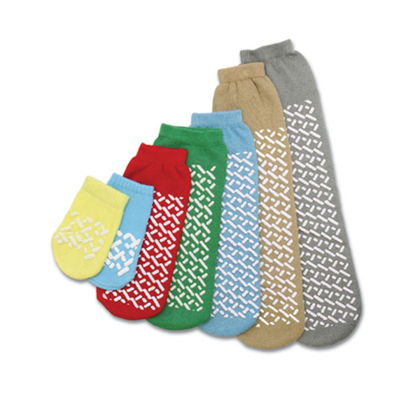 Medline Remedy Single Tread Slipper Socks, Disposable Beige X-Lrg - 1 Pair