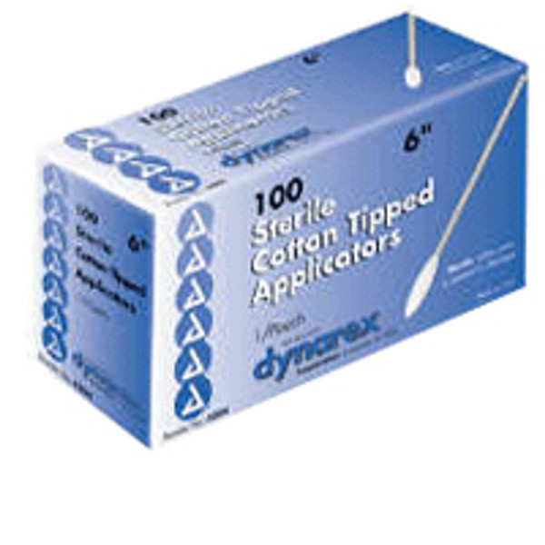 Cotton Tipped Applicators by Dyanarex Sterile 6 Inches for Precise Wound Care, 2 Ea