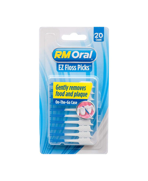RM Oral Ez Floss Picks 20 Count, Blue