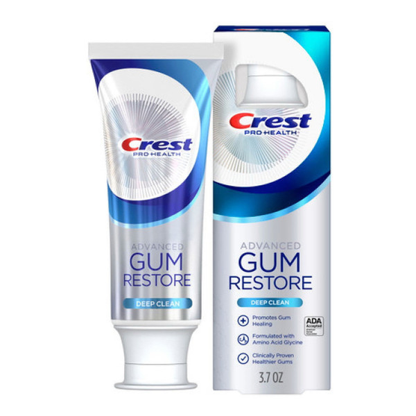 Crest Pro Health Advanced Gum Restore Fluoride Toothpaste, Deep Clean, 3.7 Oz