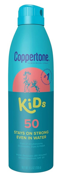 Coppertone Spf 50 Kids Spray 5.5oz