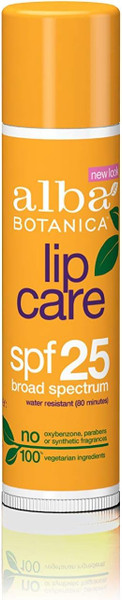 Alba Botanica Sunscreen Lip Balm Spf 25 0.15 Oz