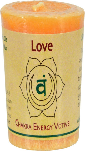Aloha Bay Chakra Votive Candle, Love 2 Oz