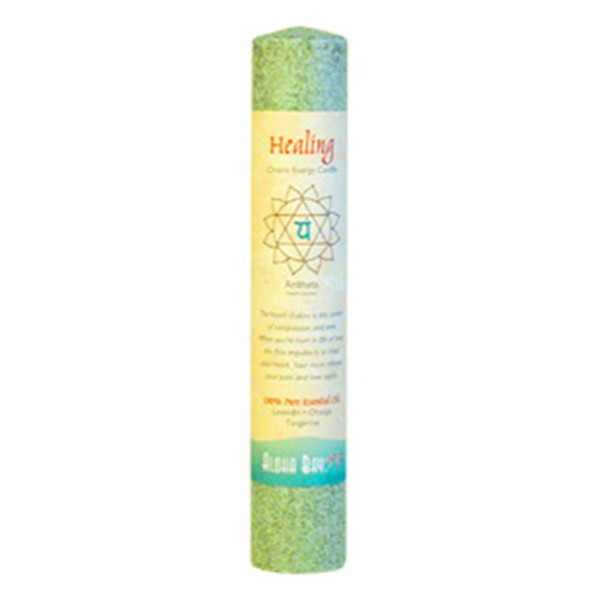 Aloha Bay Anahata Healing Chakra Energy 8 Inches Candle