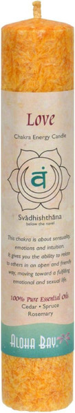 Aloha Bay Love Chakra Pillar Candle, 1 Ea