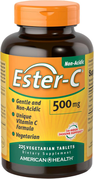 American Health Ester-C 500 Mg Coated Tablets,225 Count