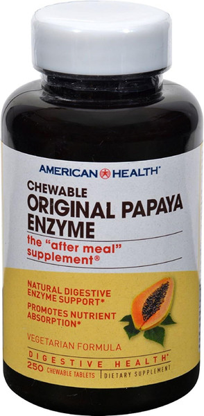 American Health, Chewable Original Papaya Enzyme, 250 Count