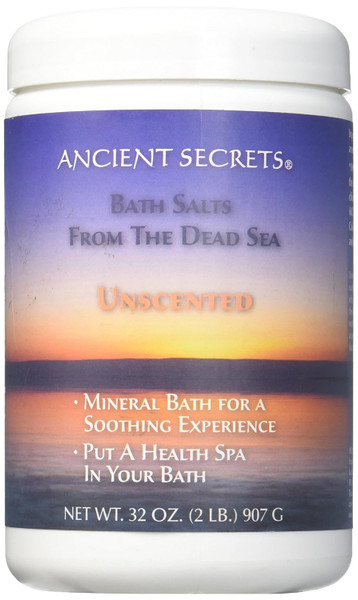 Ancient Secrets Bath Salts Dead Sea Unscented 2 Lbs