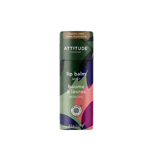 Attitude Lip Balm Mint Leaves Bar,0.3 Oz