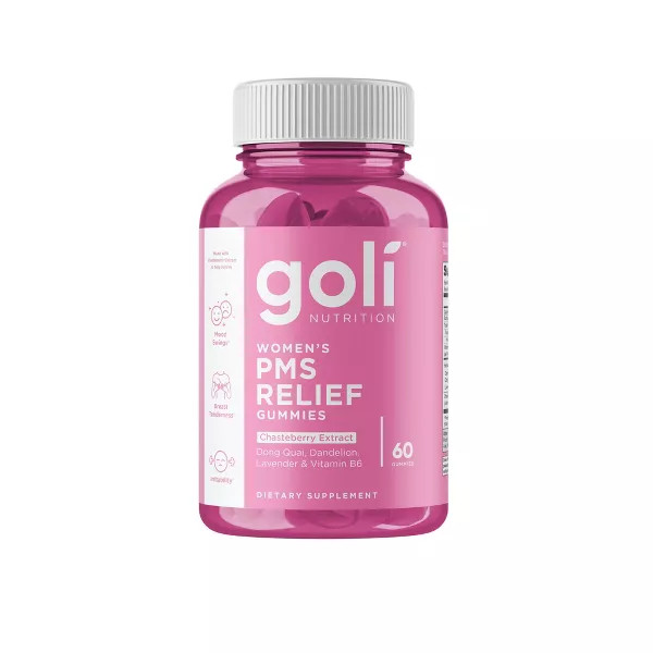 Goli Nutrition Women'S Pms Support Vegan Vitamin Gummies - 60Ct