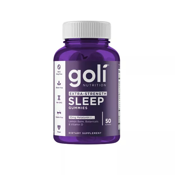 Goli Nutrition Extra Strength Dreamy Vegan Sleep Vitamin Gummies - 50Ct