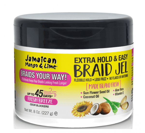 Jamaican M&L Extra Hold Braid Gel 8Oz.