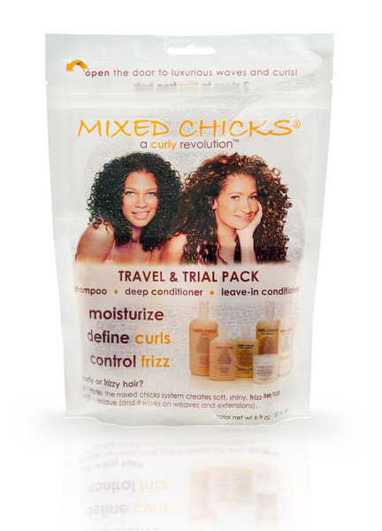 Mixed Chicks Travel & Trial Pack - Shampoo, Conditioner, 2 Fl Oz