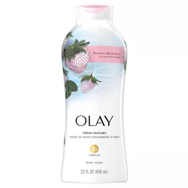 Olay Outlast Body Wash White Strawberry & Mint - 22 Fl Oz