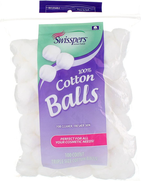 Swisspers Multi Care Cotton Balls For Skin, 100 Ct