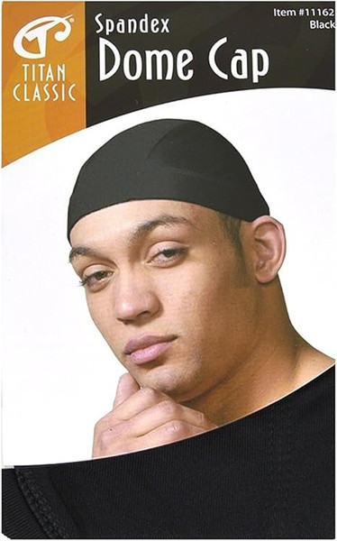 Titan Classic Spandex Dome Cap Black