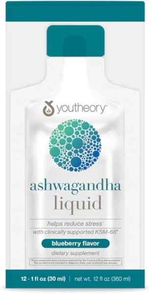 Youtheory Ashwagandha Liquid blueberry 1 fl oz