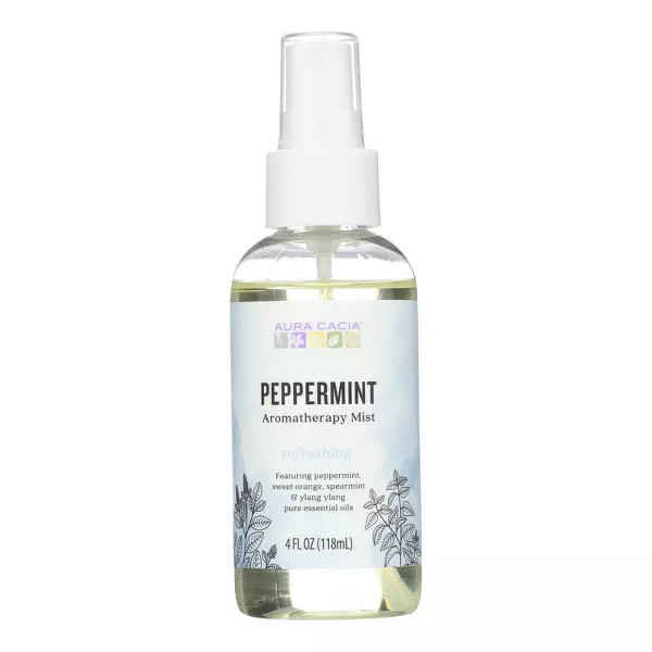 Aura Cacia Peppermint Aromatherapy Mist Refreshing - 4 Fl Oz