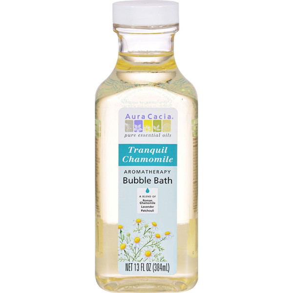 Aura Cacia Tranquil Chamomile Aromatherapy Bubble Bath, 13Fl Oz