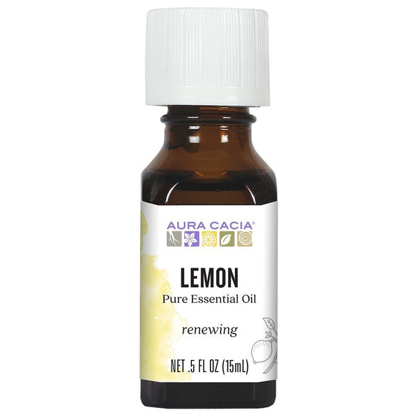Aura Cacia Essential Oil; Lemon .5Fl Oz