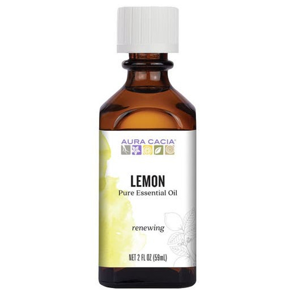 Aura Cacia Lemon Essential Oil 2Fl Oz