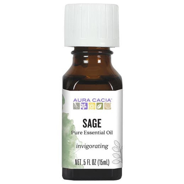 Aura Cacia Essential Oil, Sage .5Fl Oz