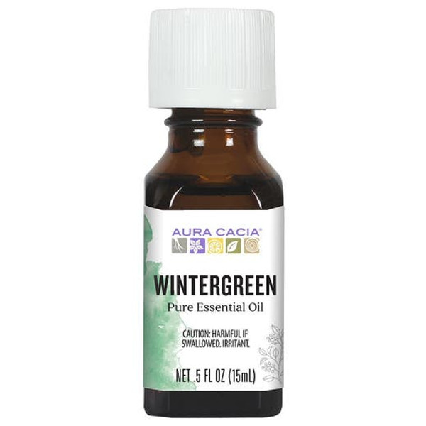 Aura Cacia, Wintergreen Oil Essential, 0.5 Fl Oz