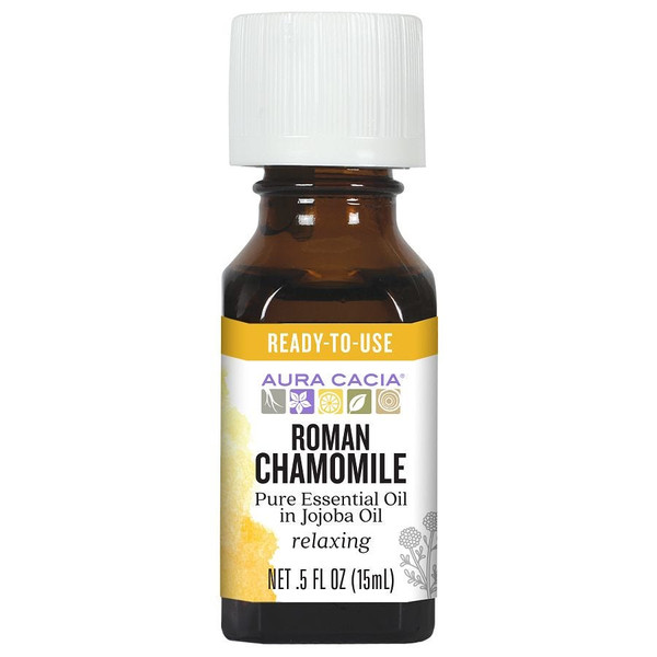 Aura Cacia Roman Chamomile In Jojoba Oil, 0.5 Fl Oz