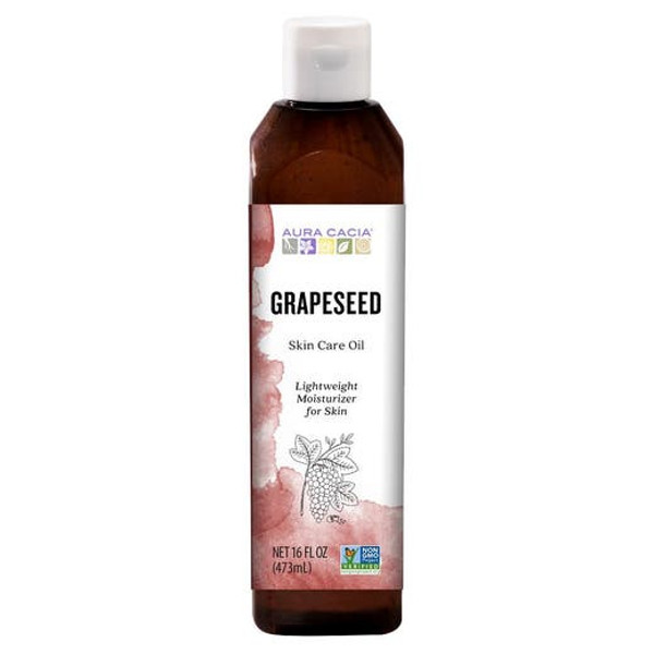 Aura Cacia Grapeseed Skin Care Oil 16 Fl Oz